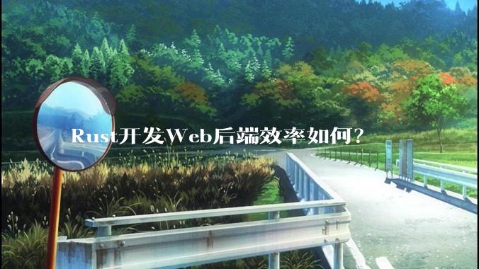 Rust开发Web后端效率如何？